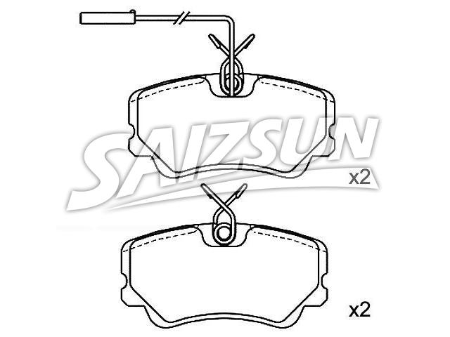 刹车片 Brake Pad Set:0060 778 098