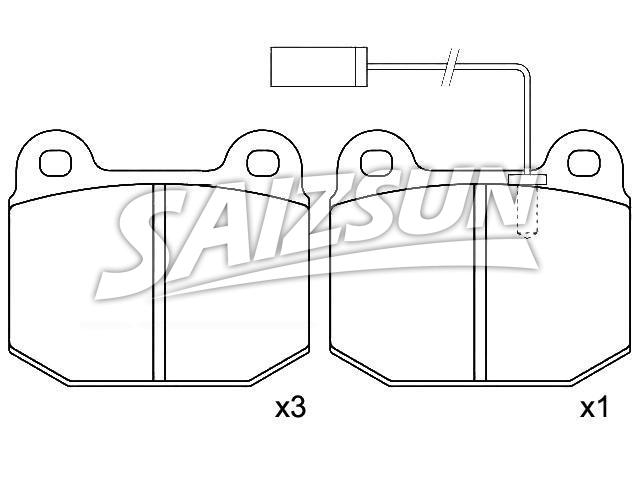 刹车片 Brake Pad Set:0060 760 088