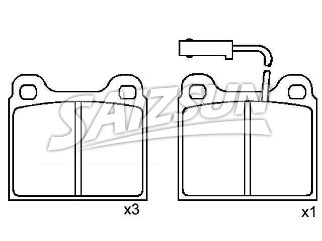 刹车片 Brake Pad Set:0060 778 257