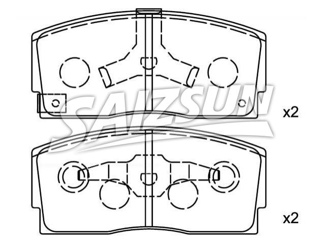 刹车片 Brake Pad Set:04491-87101