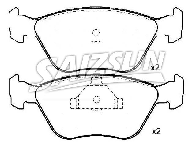 刹车片 Brake Pad Set:V89BB-2K021-AC