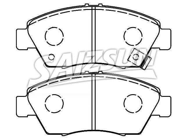 Bremsbelagsatz, Scheibenbremse Brake Pad Set:06450-S5A-E50