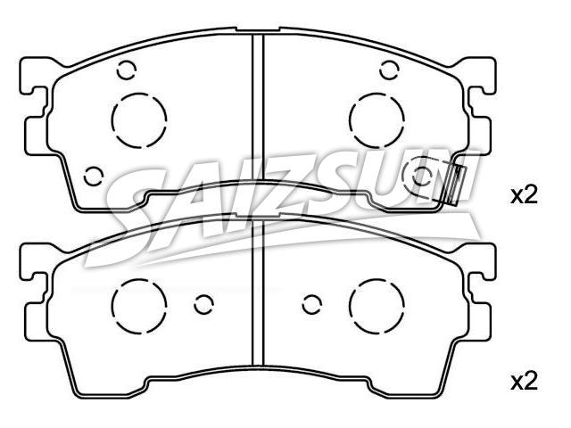 Bremsbelagsatz, Scheibenbremse Brake Pad Set:CBY0-33-28Z