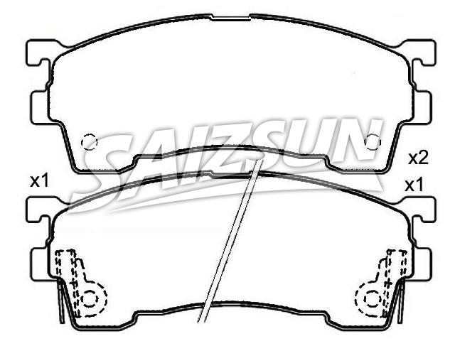Bremsbelagsatz, Scheibenbremse Brake Pad Set:3 898 530