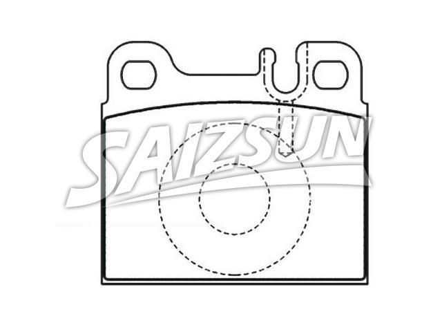 Bremsbelagsatz, Scheibenbremse Brake Pad Set:001 420 73 20