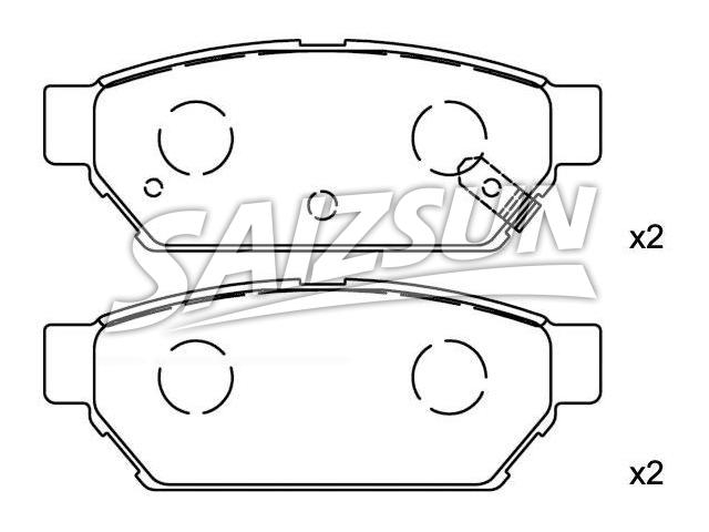 Bremsbelagsatz, Scheibenbremse Brake Pad Set:MB 928 314