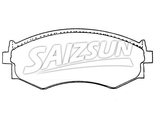 Bremsbelagsatz, Scheibenbremse Brake Pad Set:41060-32R90