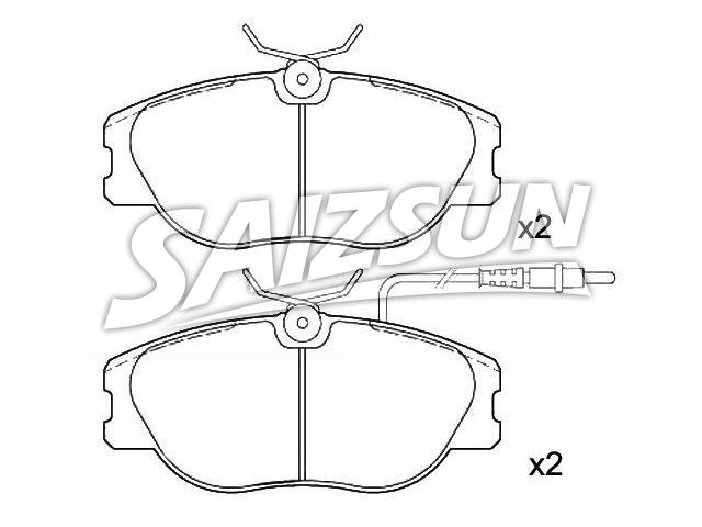 Bremsbelagsatz, Scheibenbremse Brake Pad Set:9 944 329