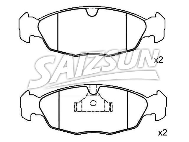 Bremsbelagsatz, Scheibenbremse Brake Pad Set:90 349 447 8