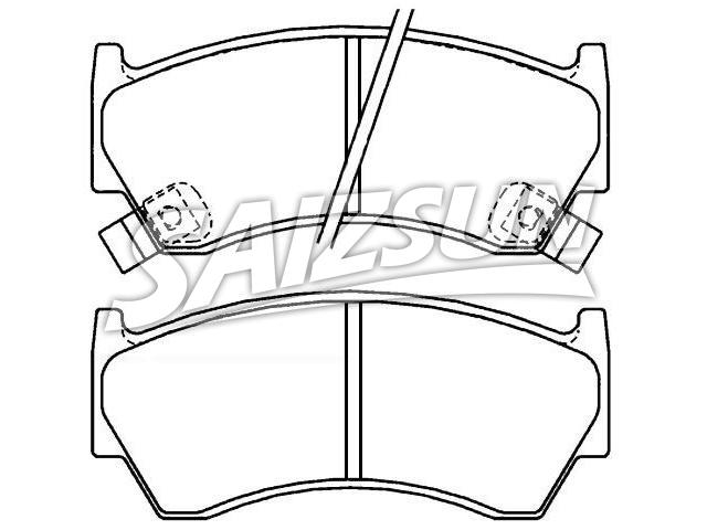 Bremsbelagsatz, Scheibenbremse Brake Pad Set:41060-1N060