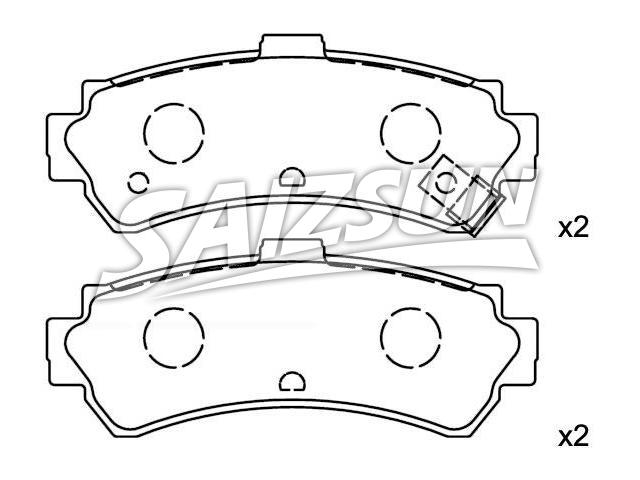 Bremsbelagsatz, Scheibenbremse Brake Pad Set:44060-0M890