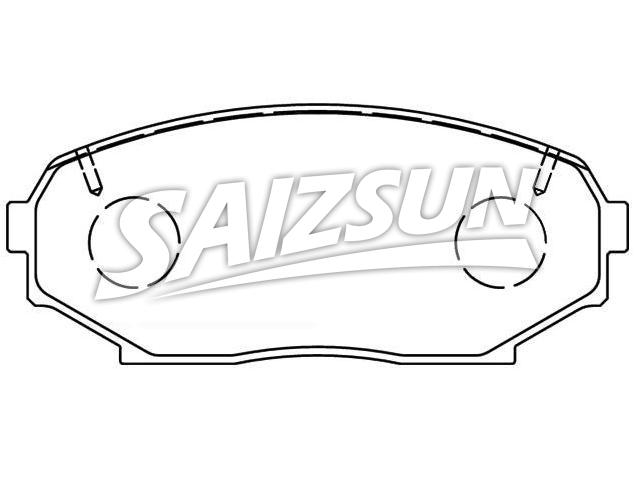 Bremsbelagsatz, Scheibenbremse Brake Pad Set:NAY0-33-23ZA