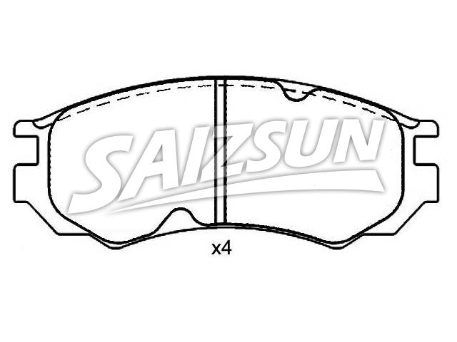 Bremsbelagsatz, Scheibenbremse Brake Pad Set:41060-54C86