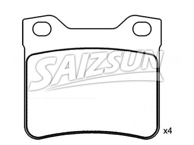 Bremsbelagsatz, Scheibenbremse Brake Pad Set:4251.30