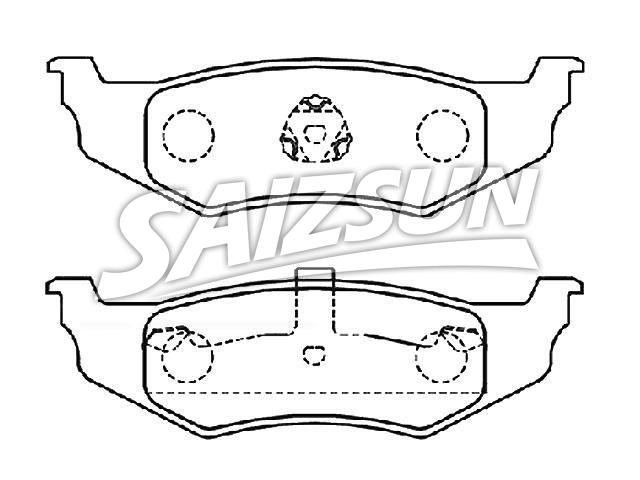 Bremsbelagsatz, Scheibenbremse Brake Pad Set:05011630AA