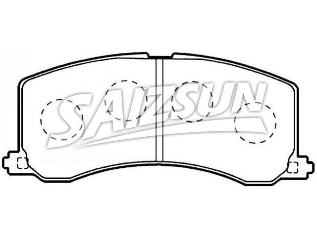 Bremsbelagsatz, Scheibenbremse Brake Pad Set:55800-60G00