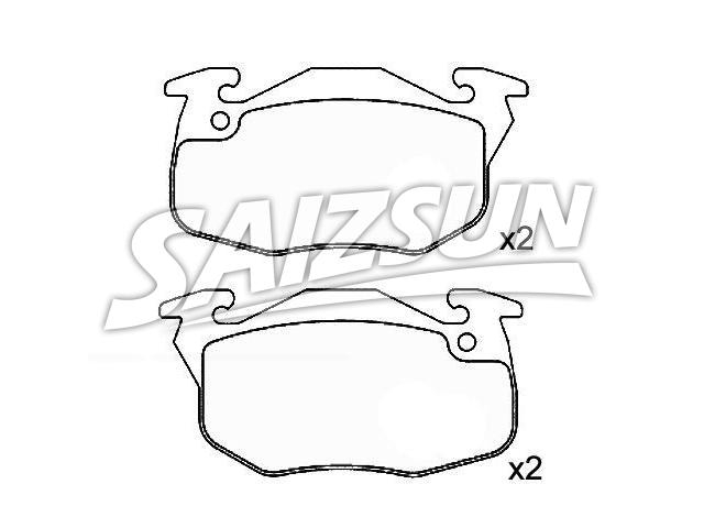 Bremsbelagsatz, Scheibenbremse Brake Pad Set:4251.37