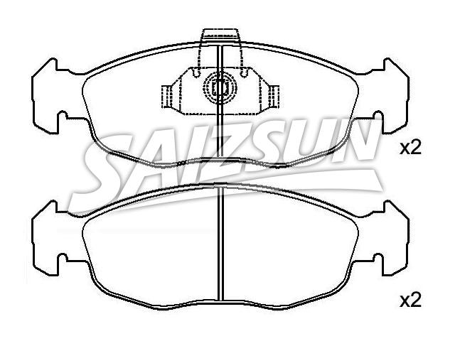 Bremsbelagsatz, Scheibenbremse Brake Pad Set:4251.34