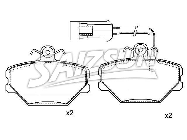 Bremsbelagsatz, Scheibenbremse Brake Pad Set:655799999