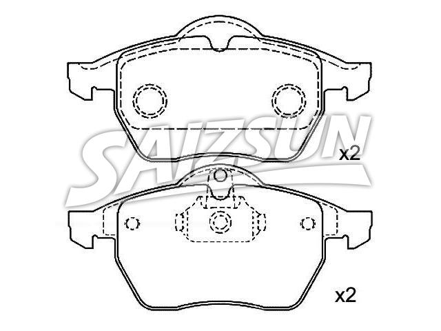 Bremsbelagsatz, Scheibenbremse Brake Pad Set:16 05 036