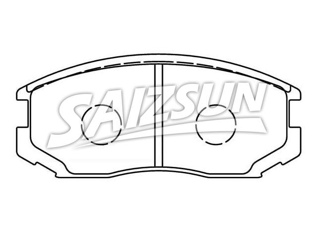 Bremsbelagsatz, Scheibenbremse Brake Pad Set:04491-87401