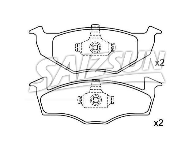 Bremsbelagsatz, Scheibenbremse Brake Pad Set:6N0 698 151