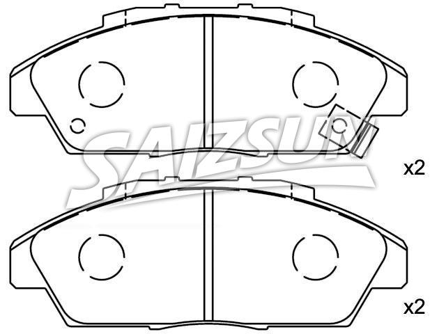 Bremsbelagsatz, Scheibenbremse Brake Pad Set:45022-SM2-000