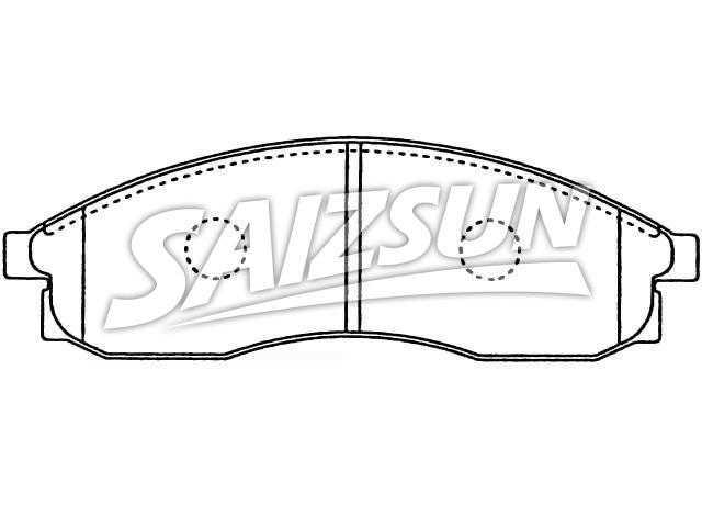 Bremsbelagsatz, Scheibenbremse Brake Pad Set:41060-89E92