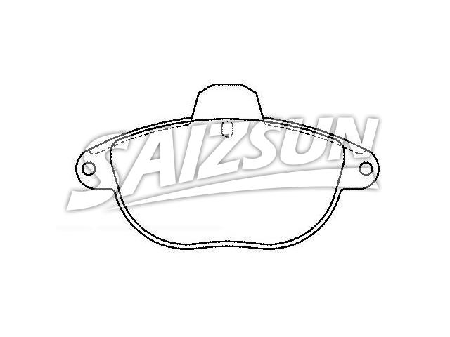 Bremsbelagsatz, Scheibenbremse Brake Pad Set:4251.33