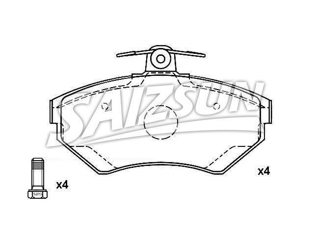 Brake Pad Set:1HM 698 151