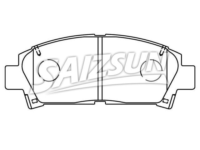 Bremsbelagsatz, Scheibenbremse Brake Pad Set:04465-12160