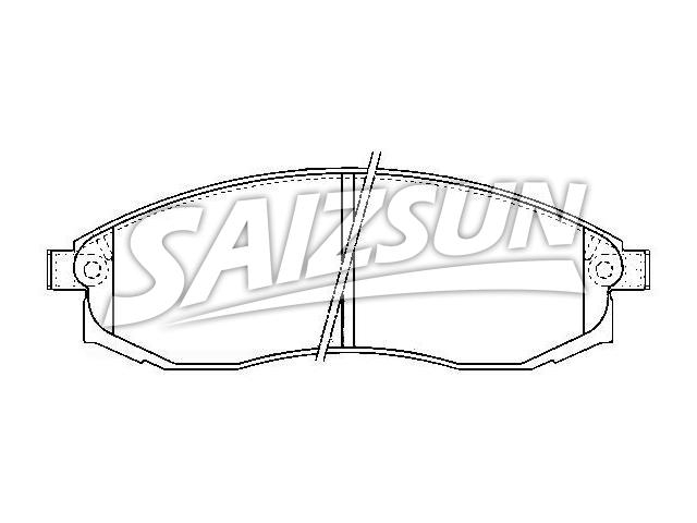 Bremsbelagsatz, Scheibenbremse Brake Pad Set:MR 527 550