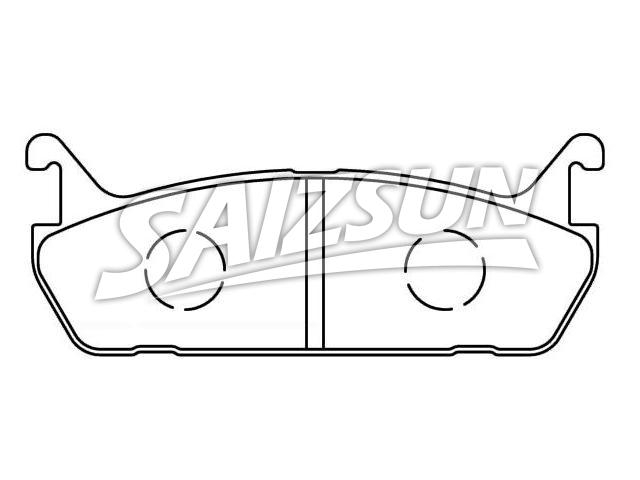 Bremsbelagsatz, Scheibenbremse Brake Pad Set:04492-87101