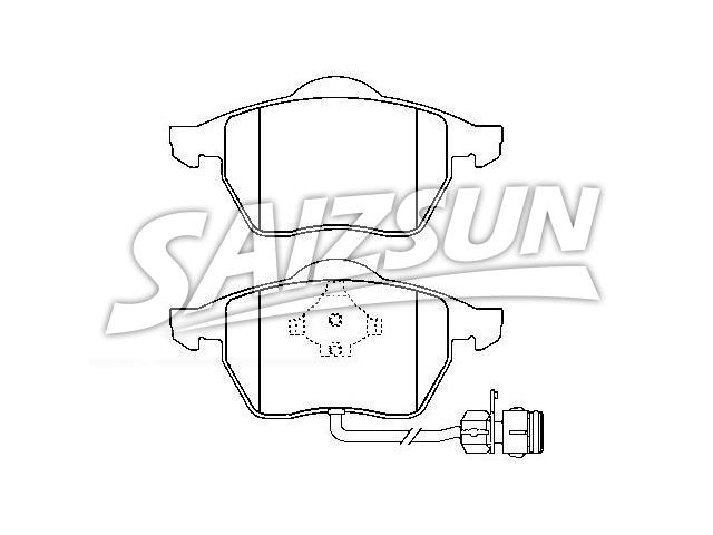 Bremsbelagsatz, Scheibenbremse Brake Pad Set:4D0 615 116 AA