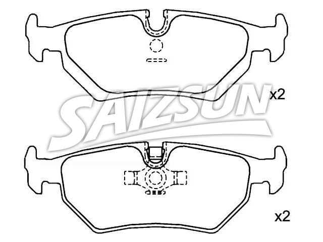 Bremsbelagsatz, Scheibenbremse Brake Pad Set:JLM 1833