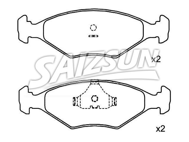 Bremsbelagsatz, Scheibenbremse Brake Pad Set:305 698 151-5