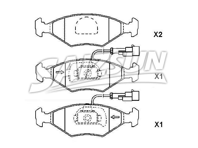 Bremsbelagsatz, Scheibenbremse Brake Pad Set:9 947 917