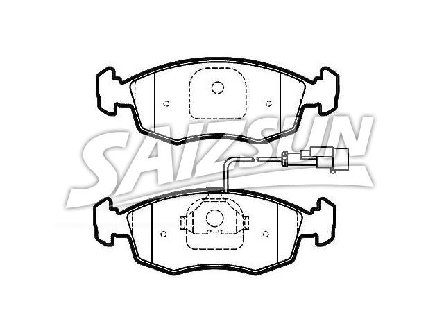 Bremsbelagsatz, Scheibenbremse Brake Pad Set:MDB2758