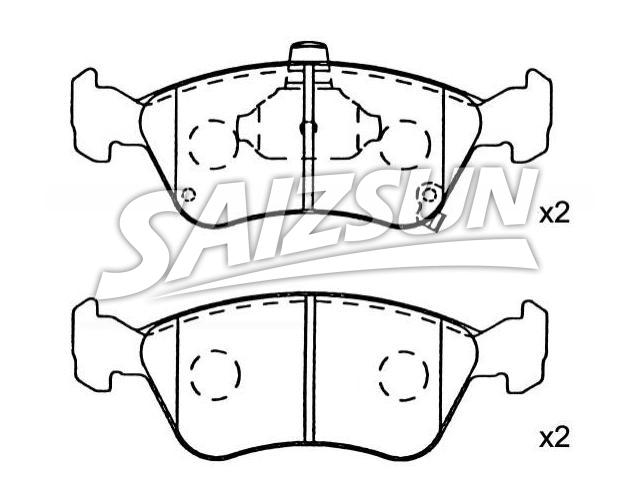 Bremsbelagsatz, Scheibenbremse Brake Pad Set:04465-05020