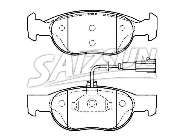 Bremsbelagsatz, Scheibenbremse Brake Pad Set:9 950 713