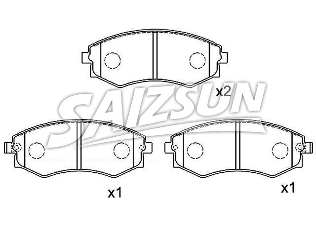 刹车片 Brake Pad Set:58101-17A00