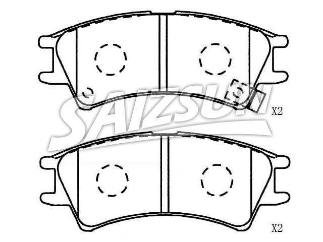 刹车片 Brake Pad Set:58101-02A00