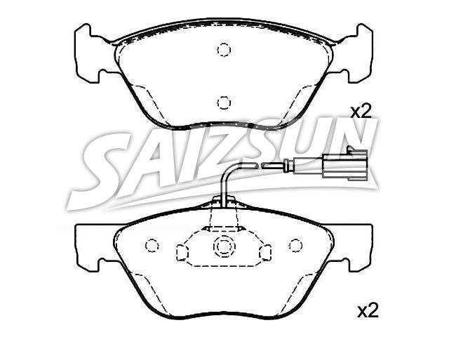 刹车片 Brake Pad Set:7 736 222 8