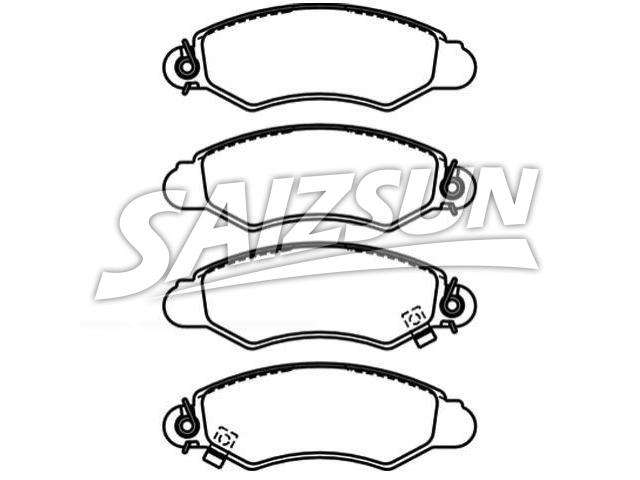 刹车片 Brake Pad Set:55200-80E10