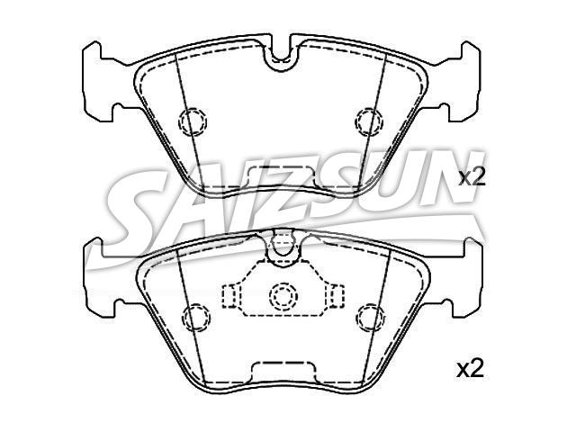 刹车片 Brake Pad Set:34 11 6 761 278