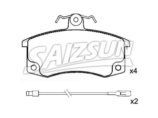 刹车片 Brake Pad Set:2108-350 1080