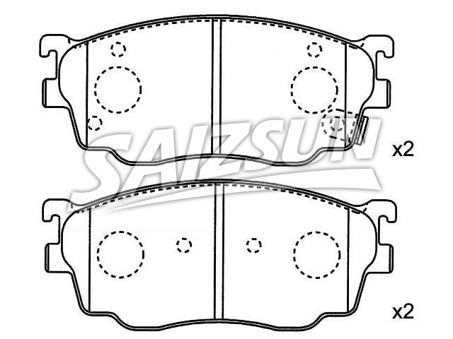 刹车片 Brake Pad Set:CBY3-33-23Z