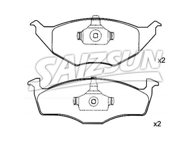 刹车片 Brake Pad Set:6E0 698 151