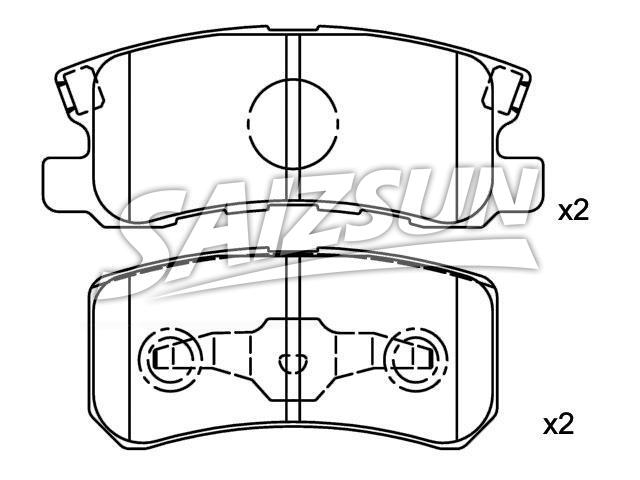 刹车片 Brake Pad Set:MN 102 628