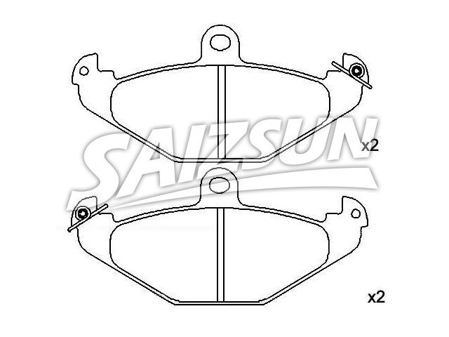 刹车片 Brake Pad Set:A117J0085S